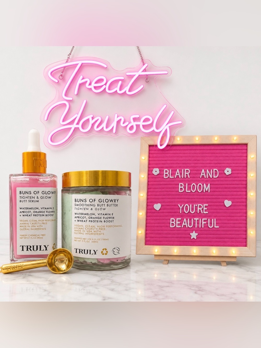 Truly Beauty Buns of Glowry Bundle with Limited Edition Golden Scoop